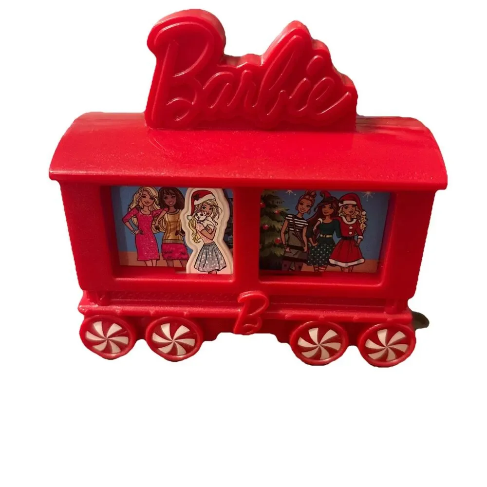 2017 McDonalds Happy Meal Toy Barbie Doll Train Car Red Movie